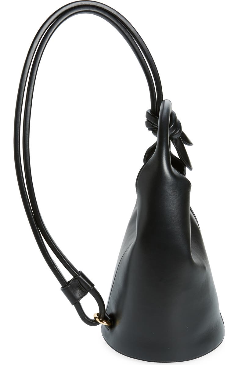 Jacquemus Le Petit Tourni Leather Bucket Bag, Alternate, color,