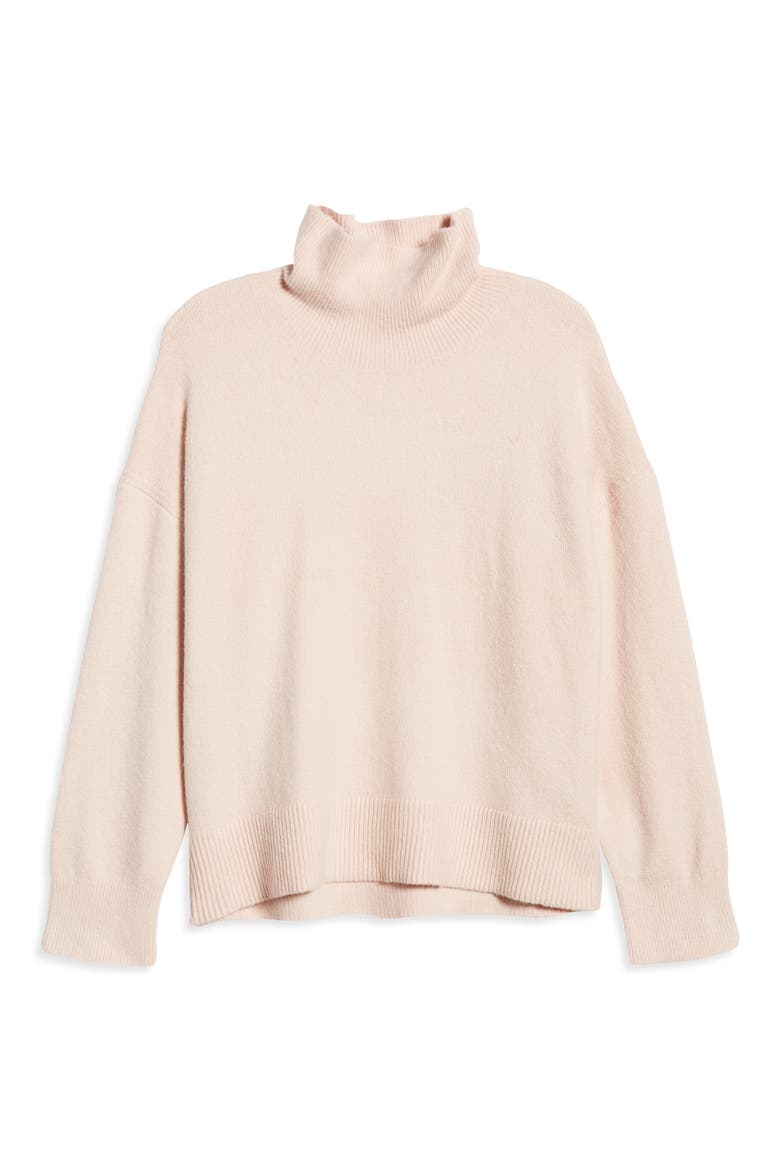 Turtleneck Sweater, Alternate, color, PINK SMOKE