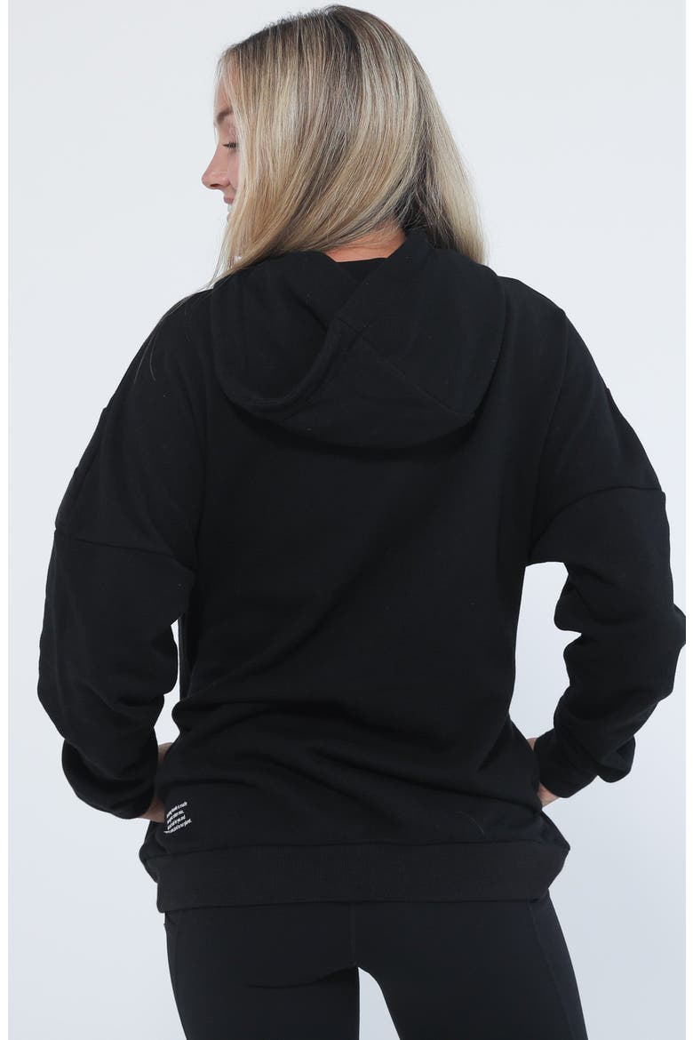 Isabella Organic Nursing and Pregnancy Hoodie, Alternate, color, Noir