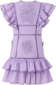 Marlo Kids Carloyn Frill Cotton Mini Dress