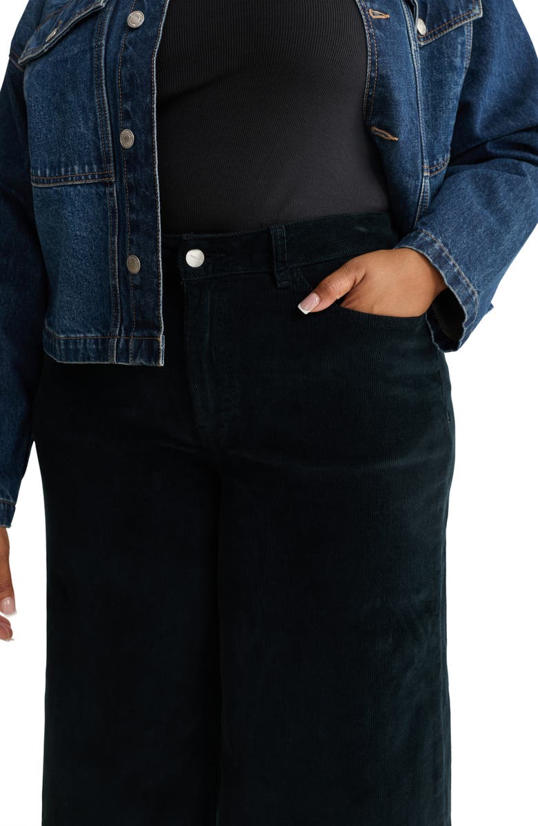 WARP+WEFT NCE High Waist Wide Leg Corduroy Jeans, Alternate, color, Knight