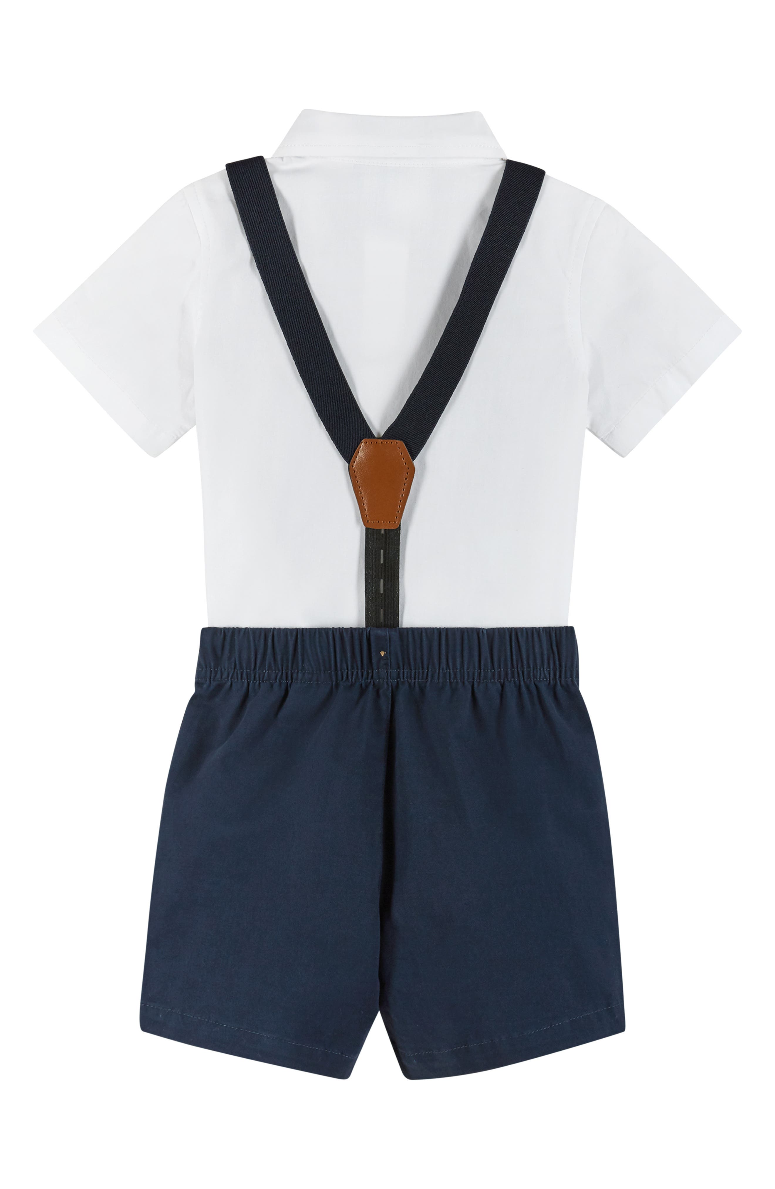 Andy & Evan Button-Up Shirt, Suspenders, Shorts & Bow Tie Set — фото 2