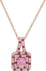 SUZY LEVIAN Halo Pendant Necklace