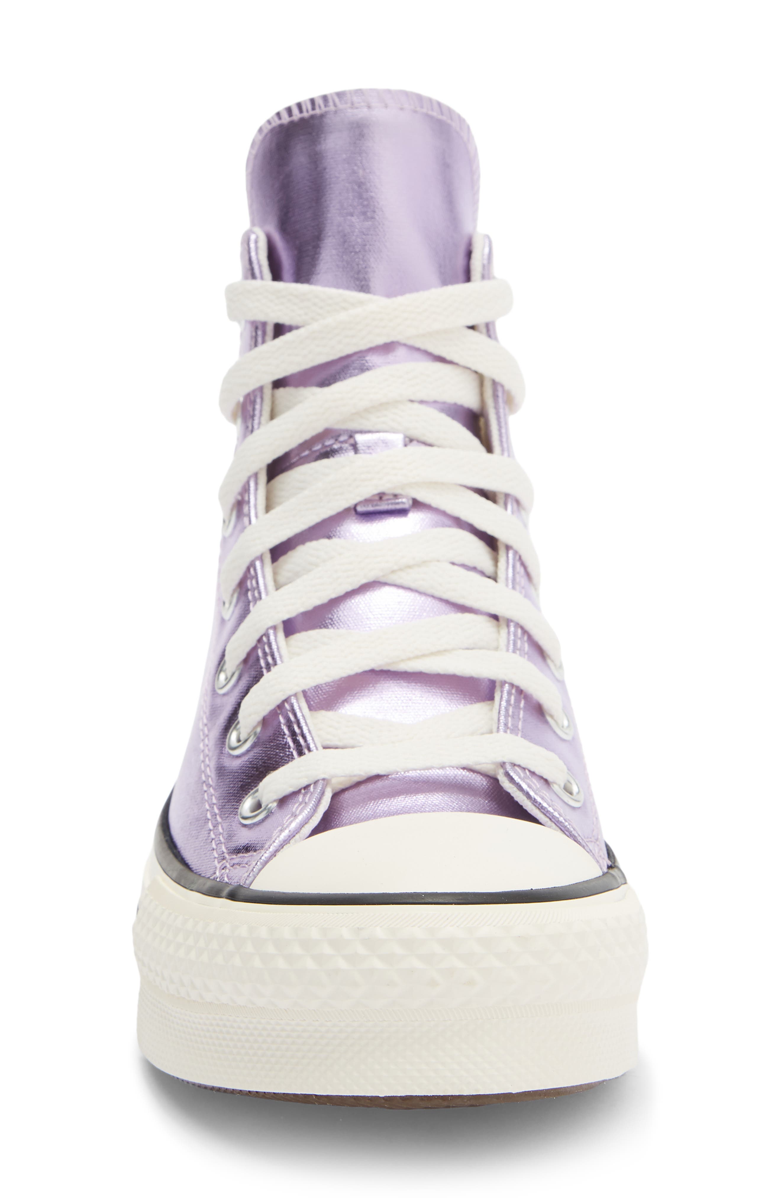 Converse Kids' Eva Lift Hi-Top Sneaker, Alternate, color, Purple/ Egret/ Black