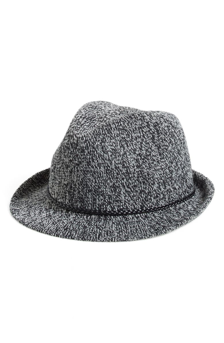Nordstrom 'Salt & Pepper' Fedora, Main, color, 