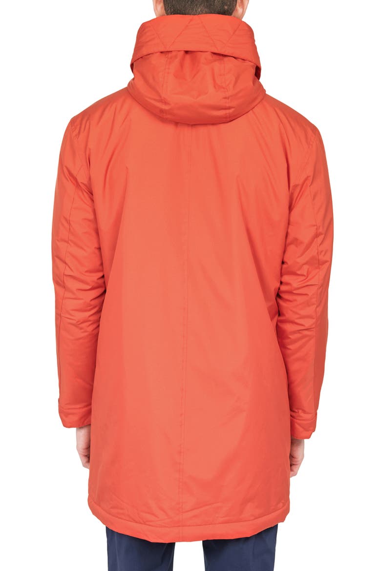Solid Navy Utility Parka, Alternate, color, ORANGE