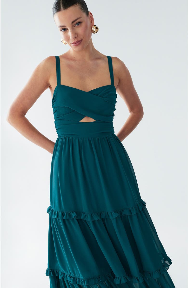 BWLDR Willow Maxi Dress, Alternate, color, Teal