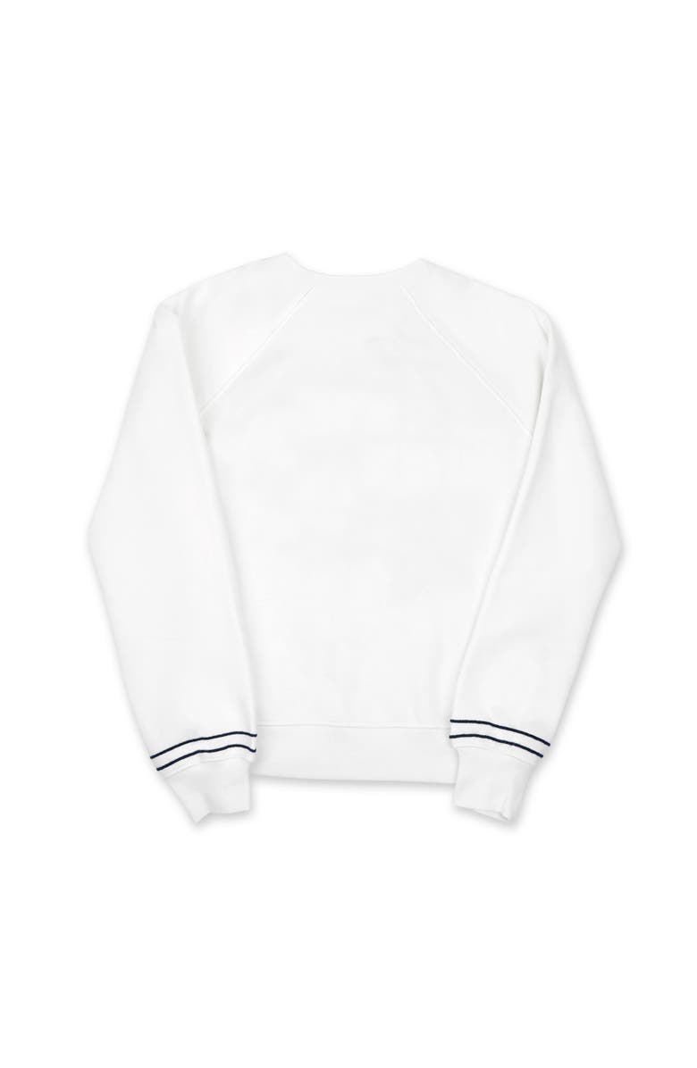 Ame & Lulu Play All Sweatshirt, Alternate, color, White/Navy Tennis