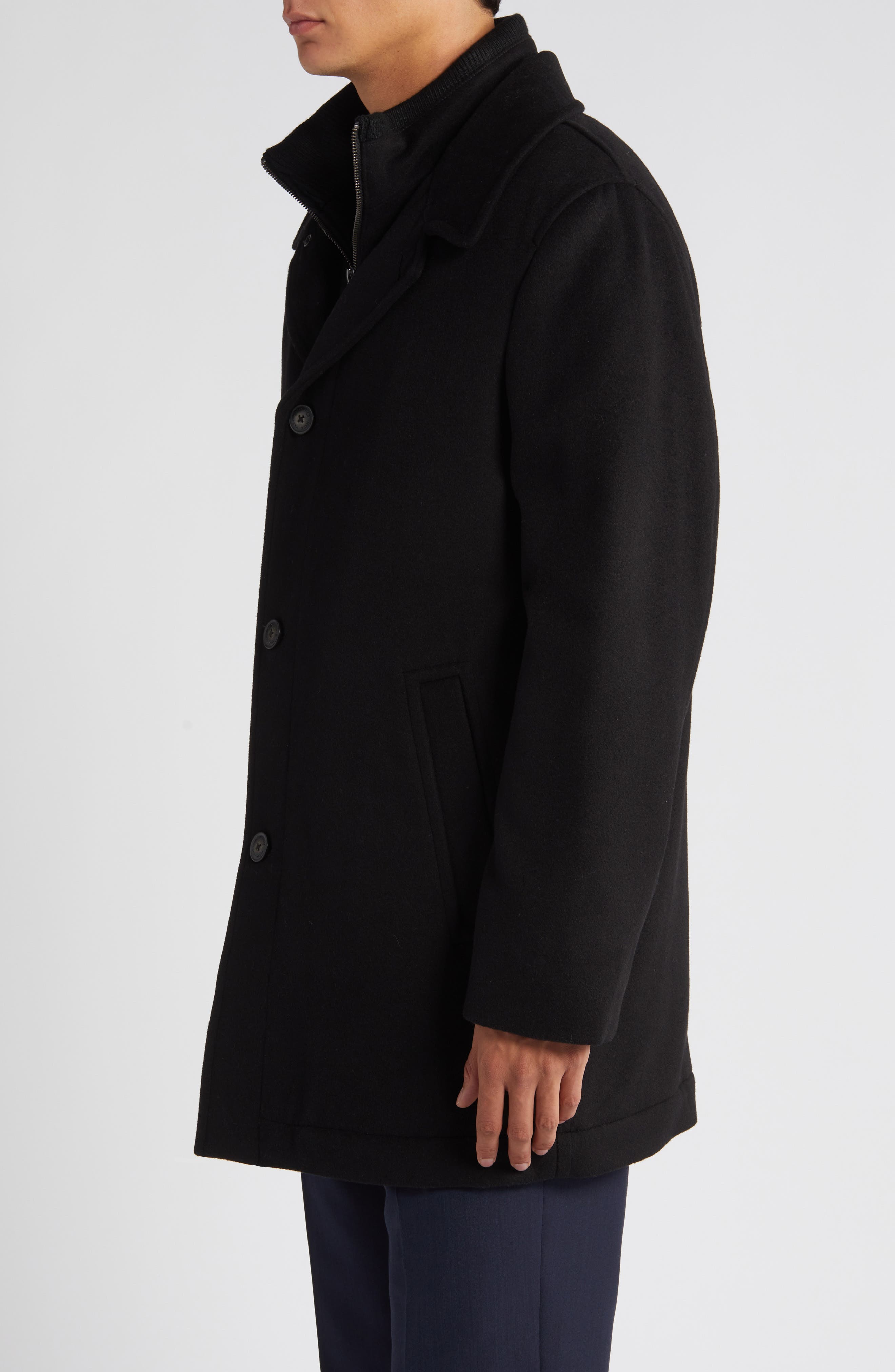 Мужские Hart Schaffner Marx MacBeth Wool Blend Coat with Bib — фото 3