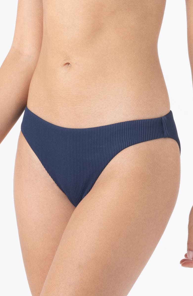 Roxy Rib Love Hipster Bikini Bottoms, Alternate, color, Mood Indigo