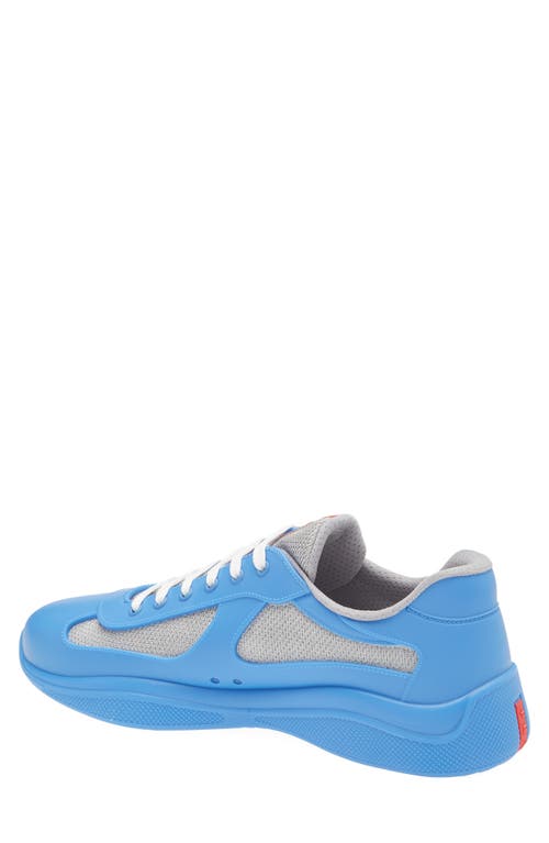 Prada America's Cup Low Top Sneaker In Blue