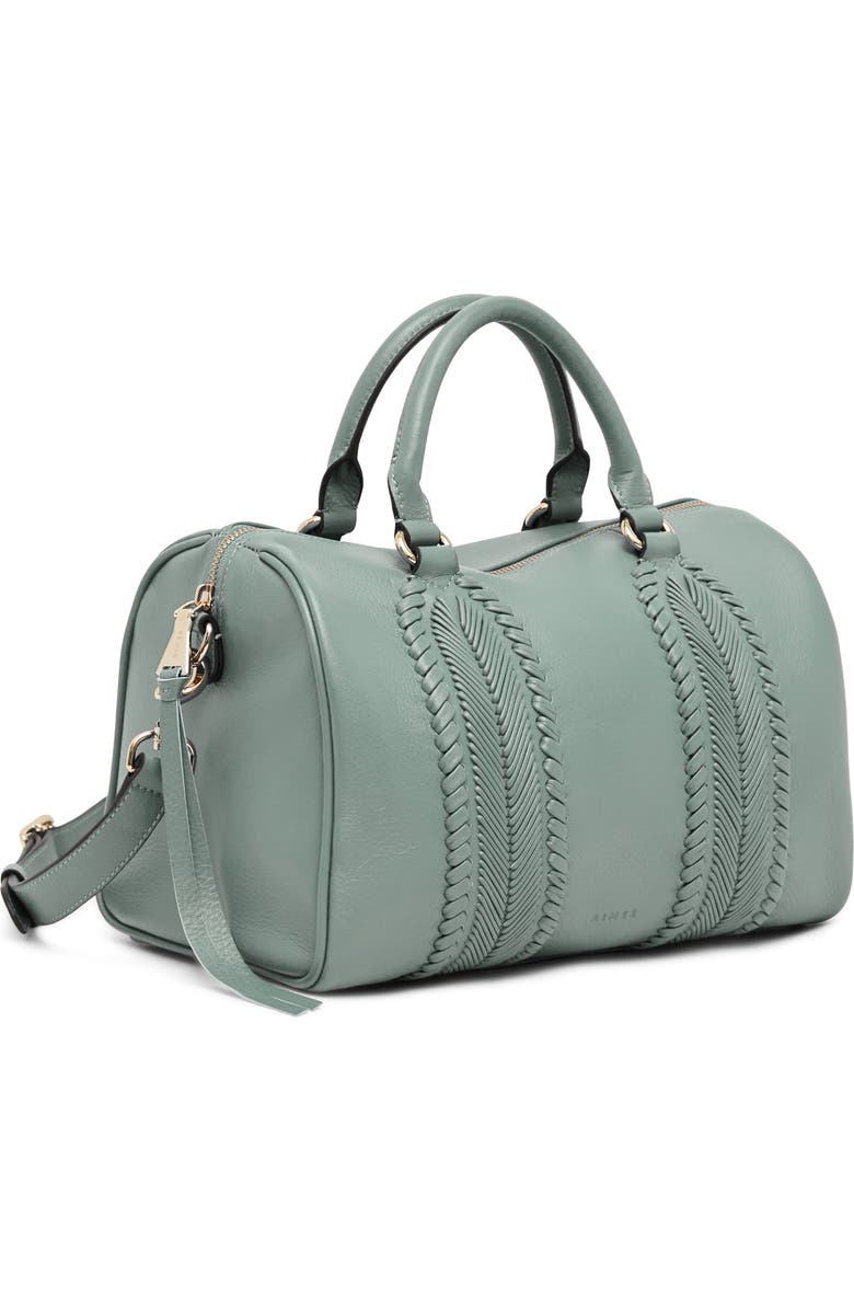 AIMEE All For Love Leather Satchel, Alternate, color, Healers Green