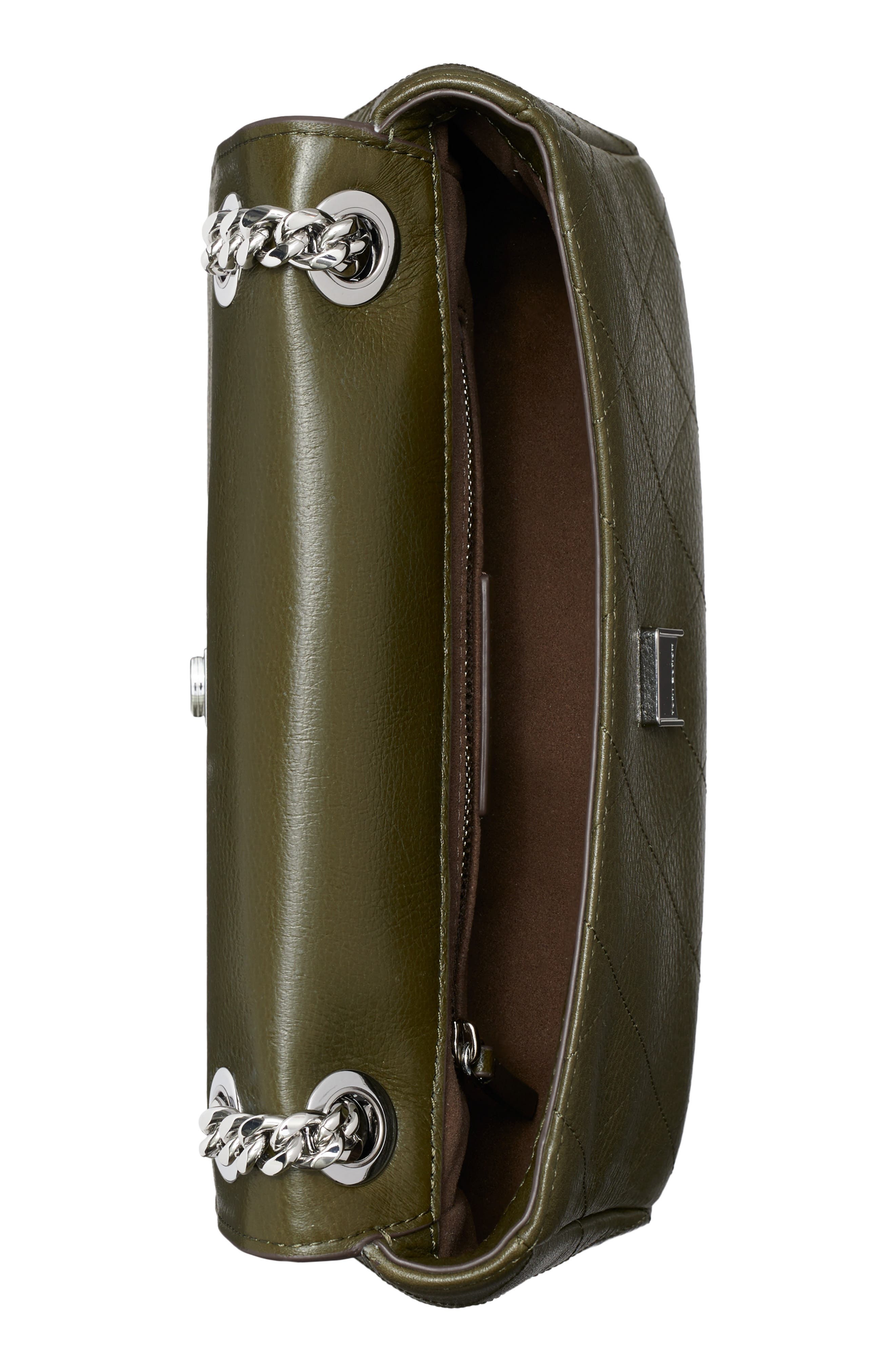 Small Charlie Leather Shoulder Bag, Alternate, color, LECCIO