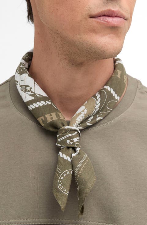 Heritage Print Cotton Bandana Scarf