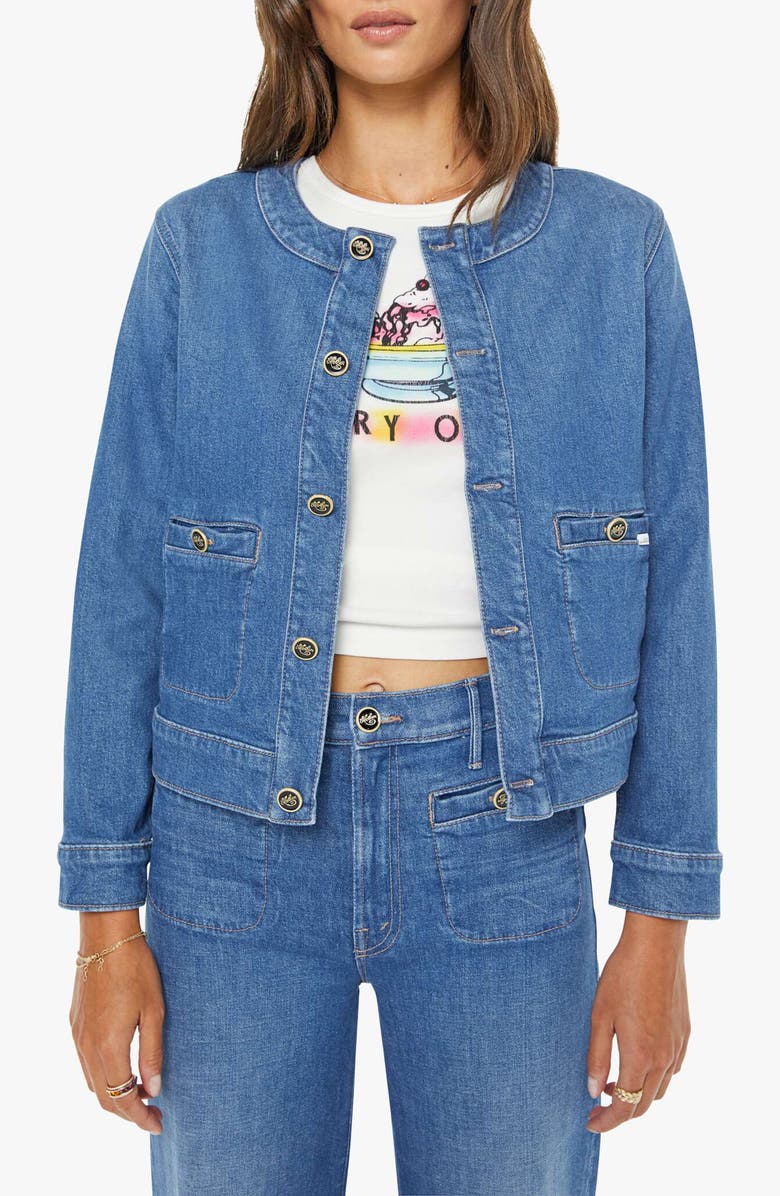 MOTHER The Stashed Picky Denim Jacket, Main, color, Whisk Me Away