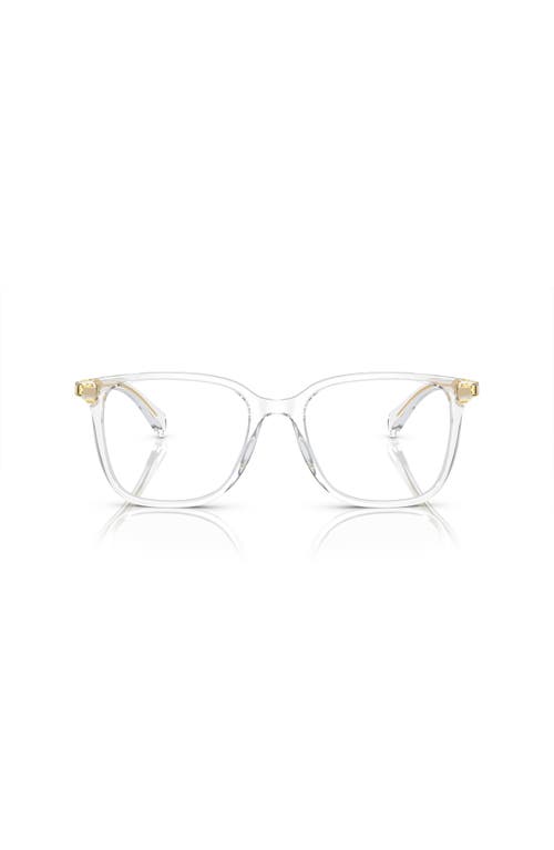 Ralph 52mm Rectangle Optical Glasses In Gold
