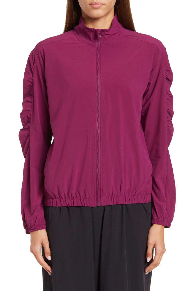 Interval Zip Front Track Jacket, Alternate, color, PURPLE CASPIA