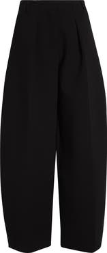 Jacquemus Le Pantalon Ovalo Pleated Wide Leg Pants