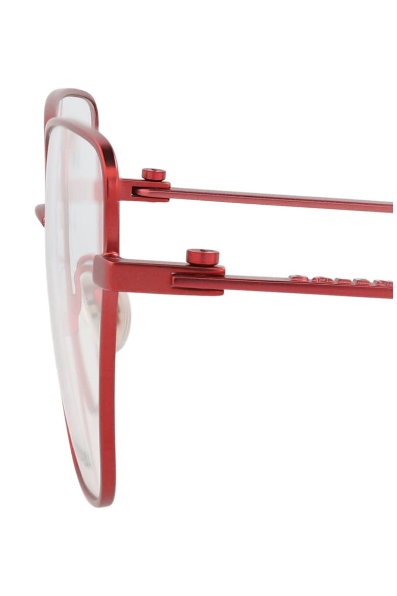 59mm Cat Eye Optical Glasses, Alternate, color, RED RED TRANSPARENT