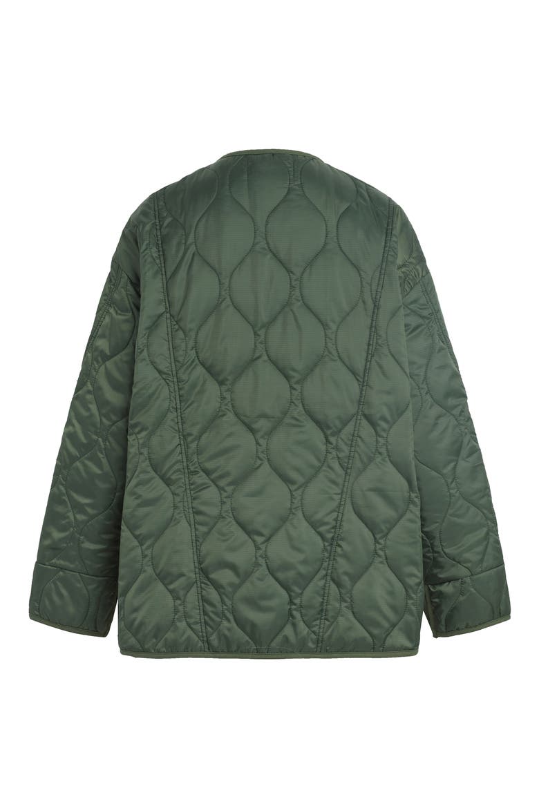 Oversize Quilted Liner Jacket, Alternate, color, RIFLE GREEN