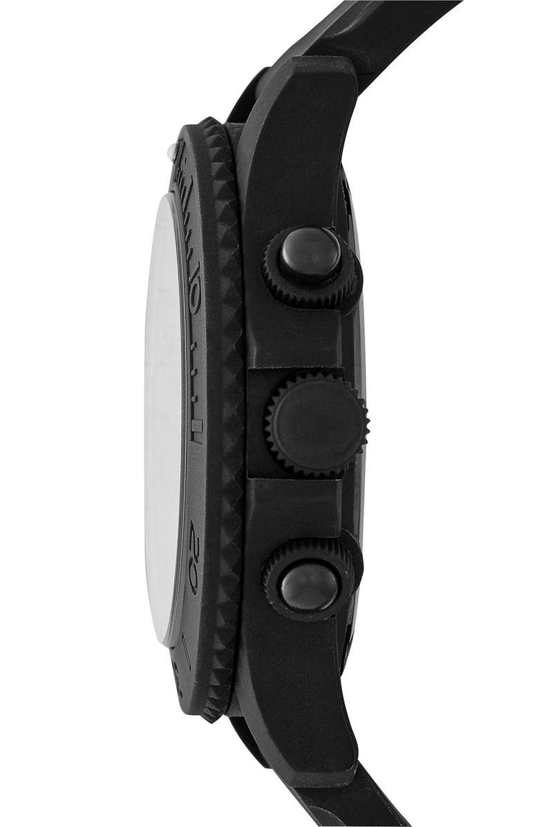 MARC BY MARC JACOBS 'Rock' Chronograph Silicone Strap Watch, 46mm, Alternate, color, 