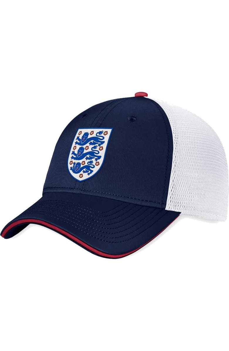 FANATICS Men's Fanatics Navy/White England National Team Trucker Snapback Hat, Main, color, Navy