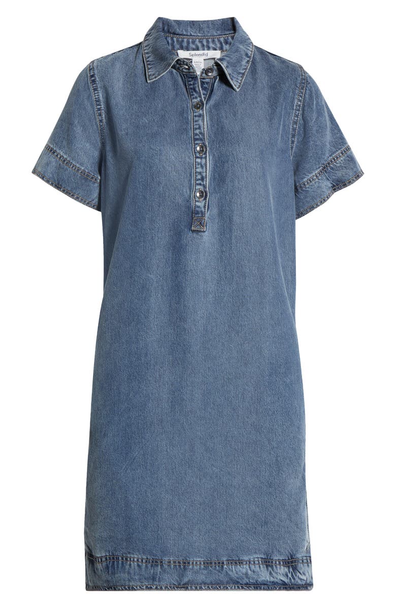 Splendid Sterling Denim Shirtdress, Alternate, color, Indigo