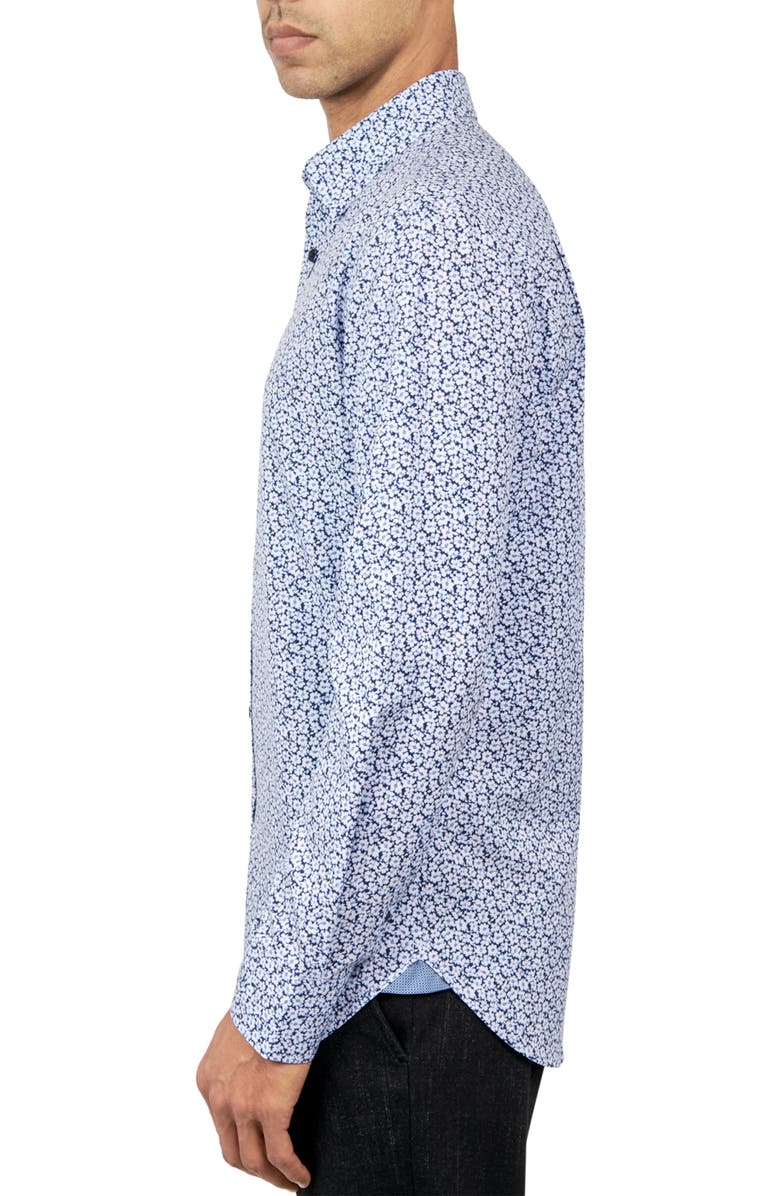 W.R.K Slim Fit Floral Stretch Performance Dress Shirt, Alternate, color,