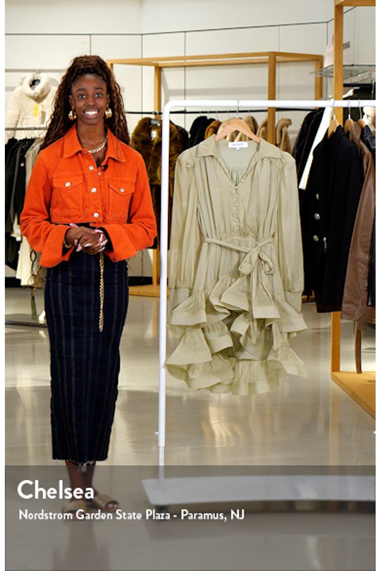 Poppy Long Sleeve Tiered Ruffle Shirtdress video