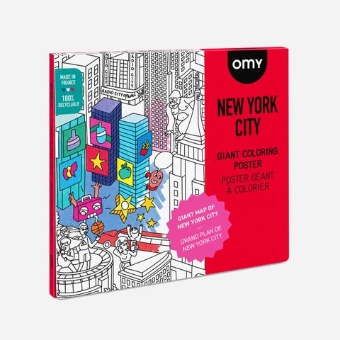 Giant coloring poster NY