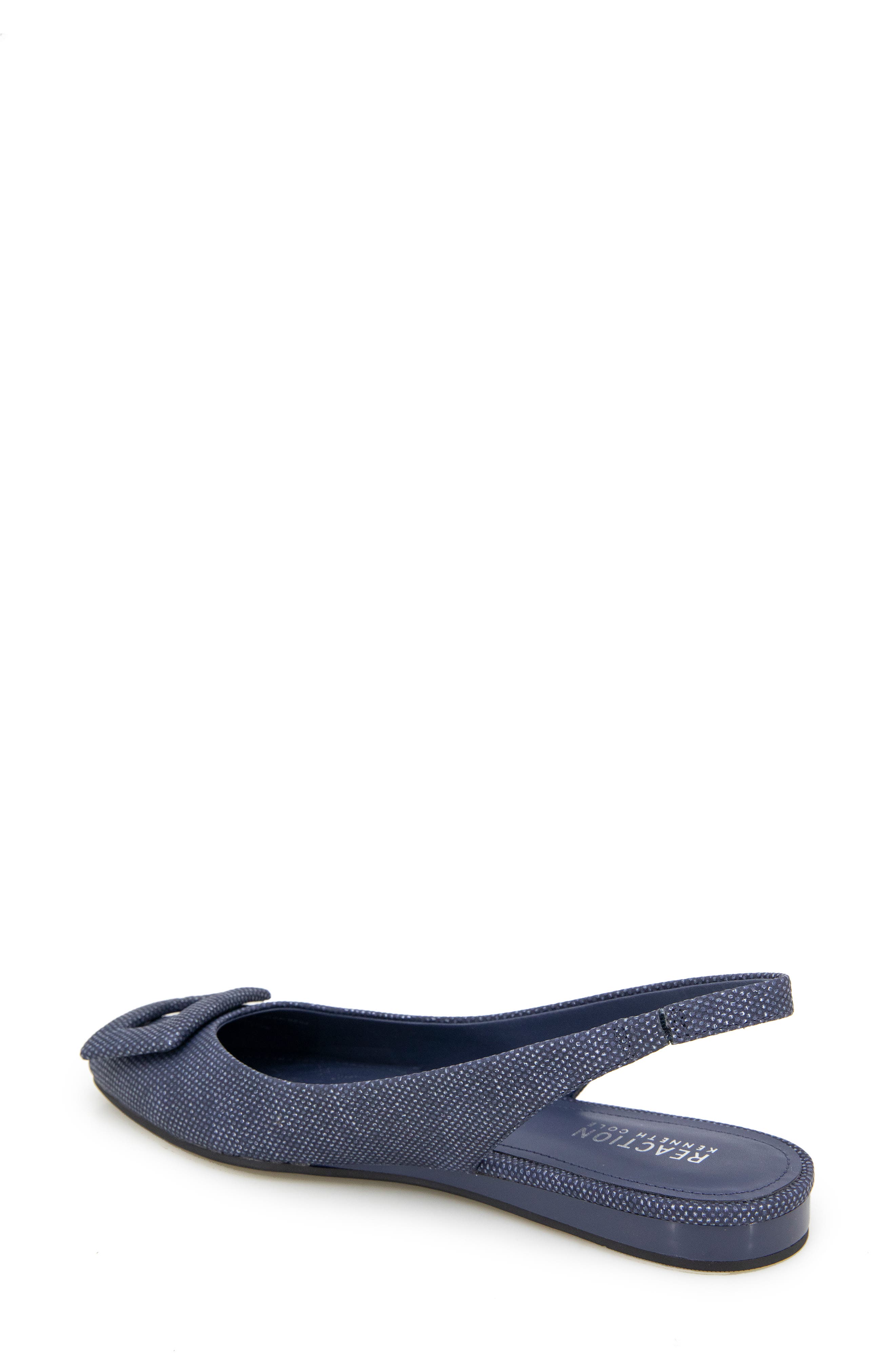 Linton Buckle Slingback Flat, Alternate, color, DENIM WEAVE