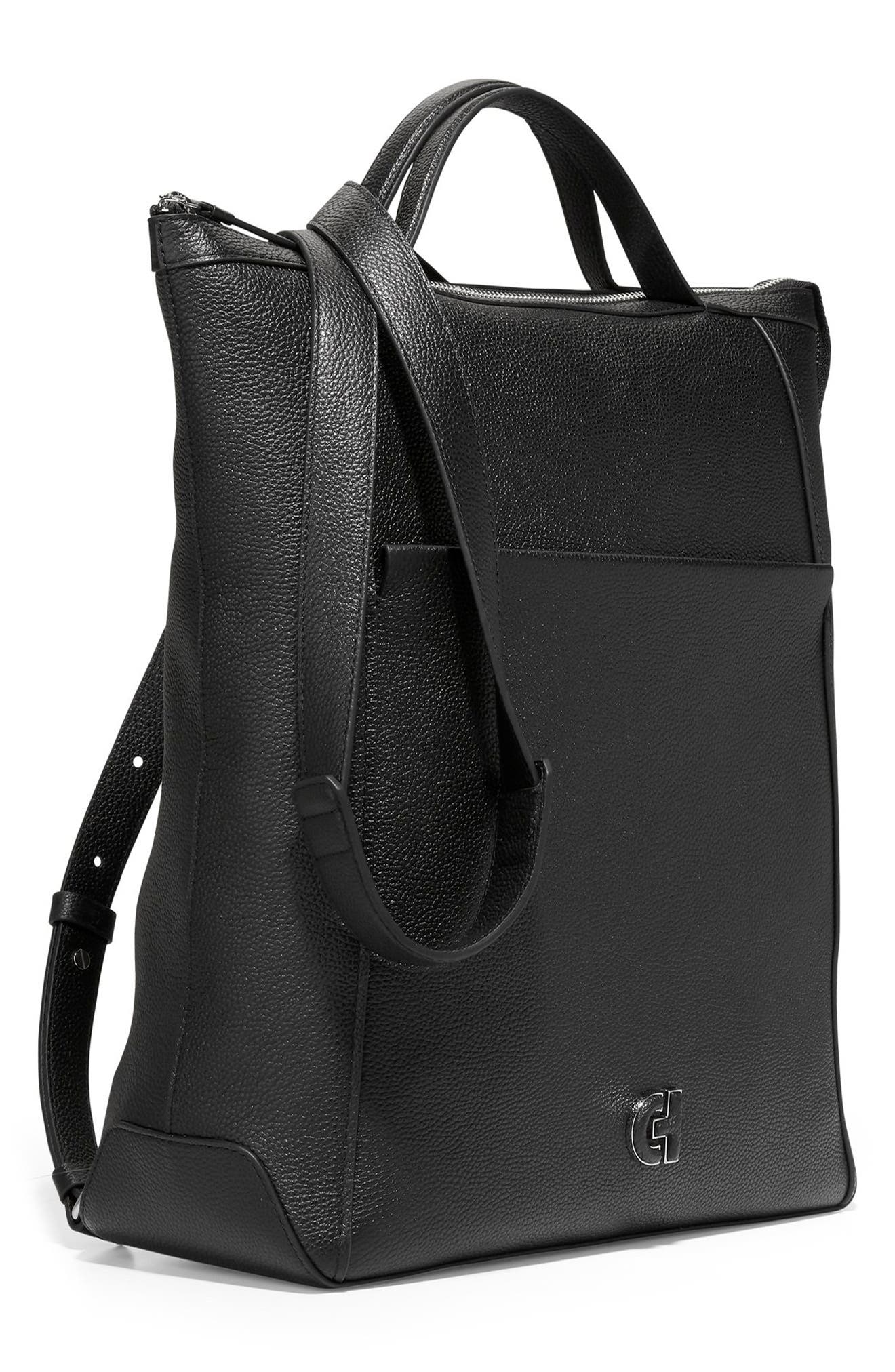Cole Haan Grand Ambition Leather Convertible Luxe Backpack, Alternate, color, 
