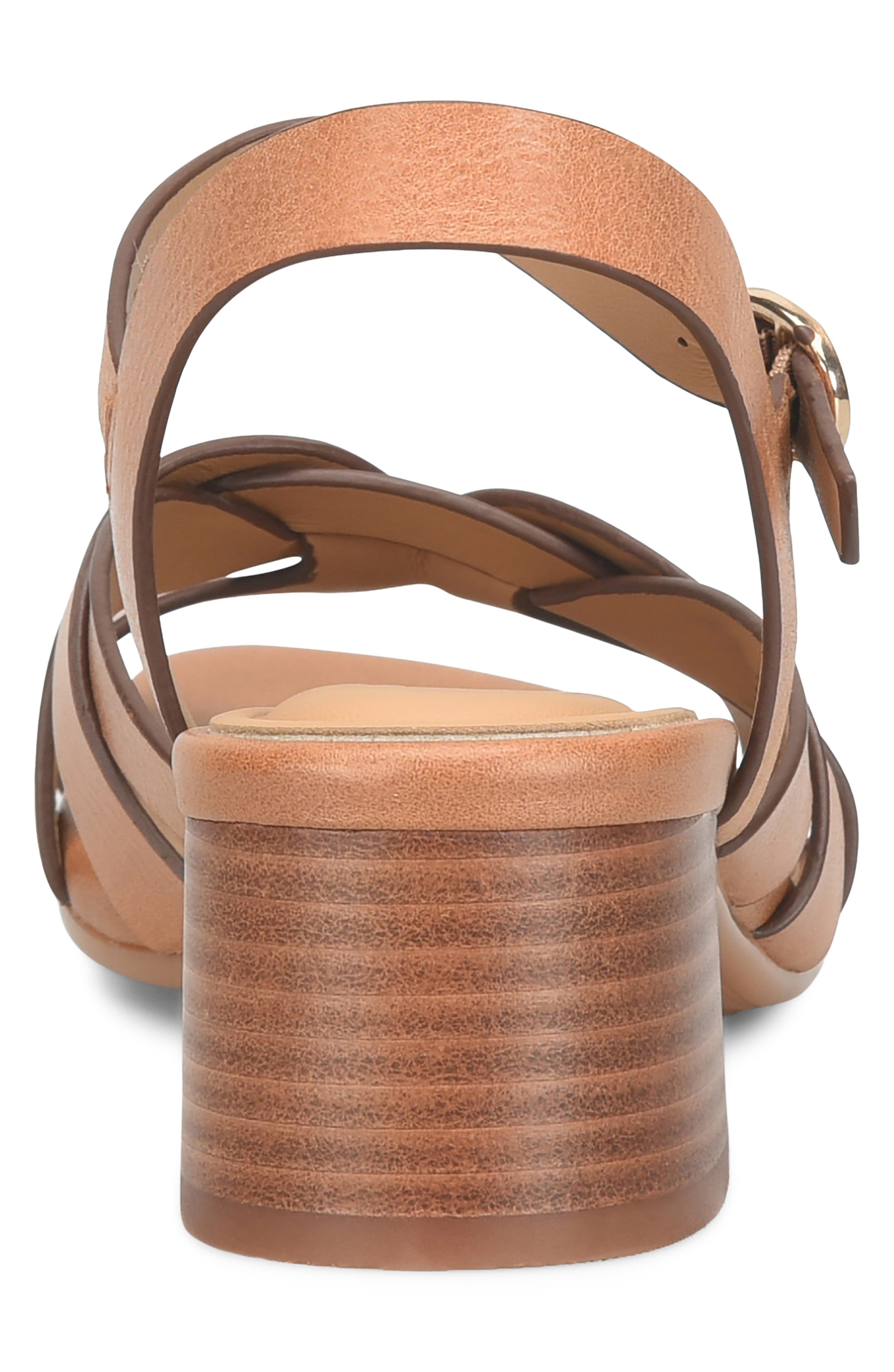 Lindsey Ankle Strap Sandal, Alternate, color, LUGGAGE