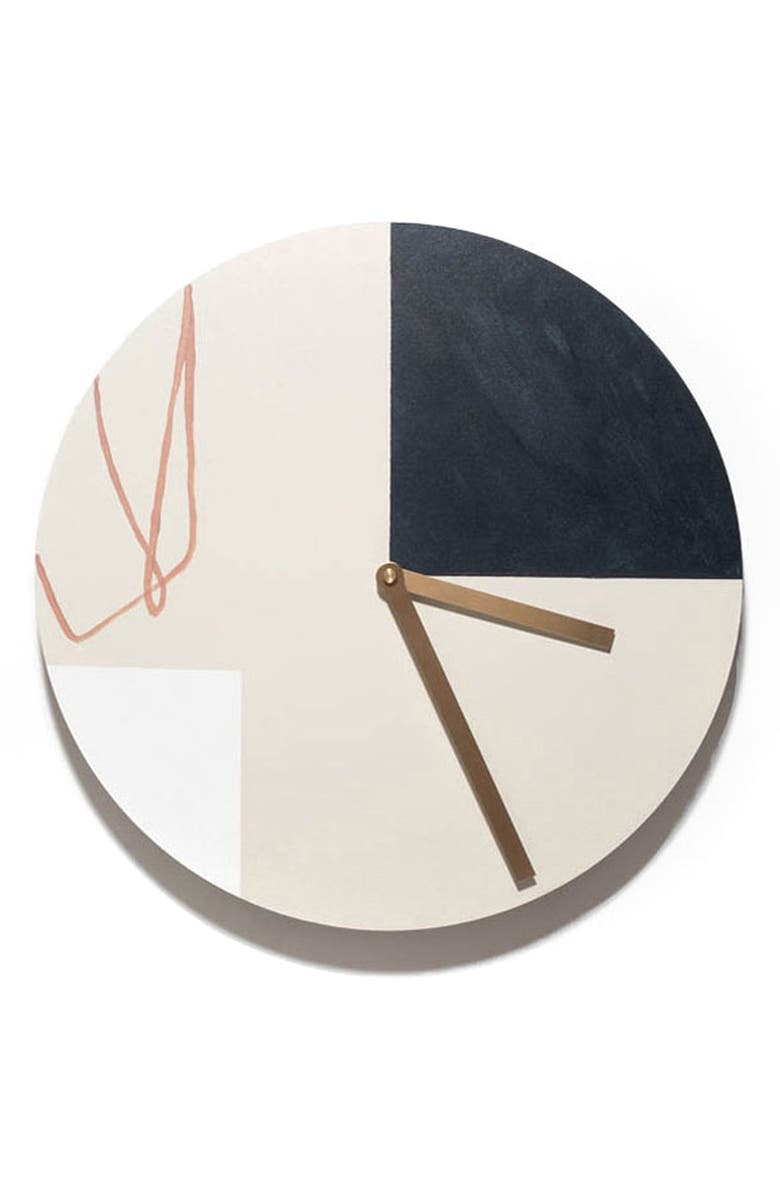 Moglea Scribble Wall Clock, Main, color,