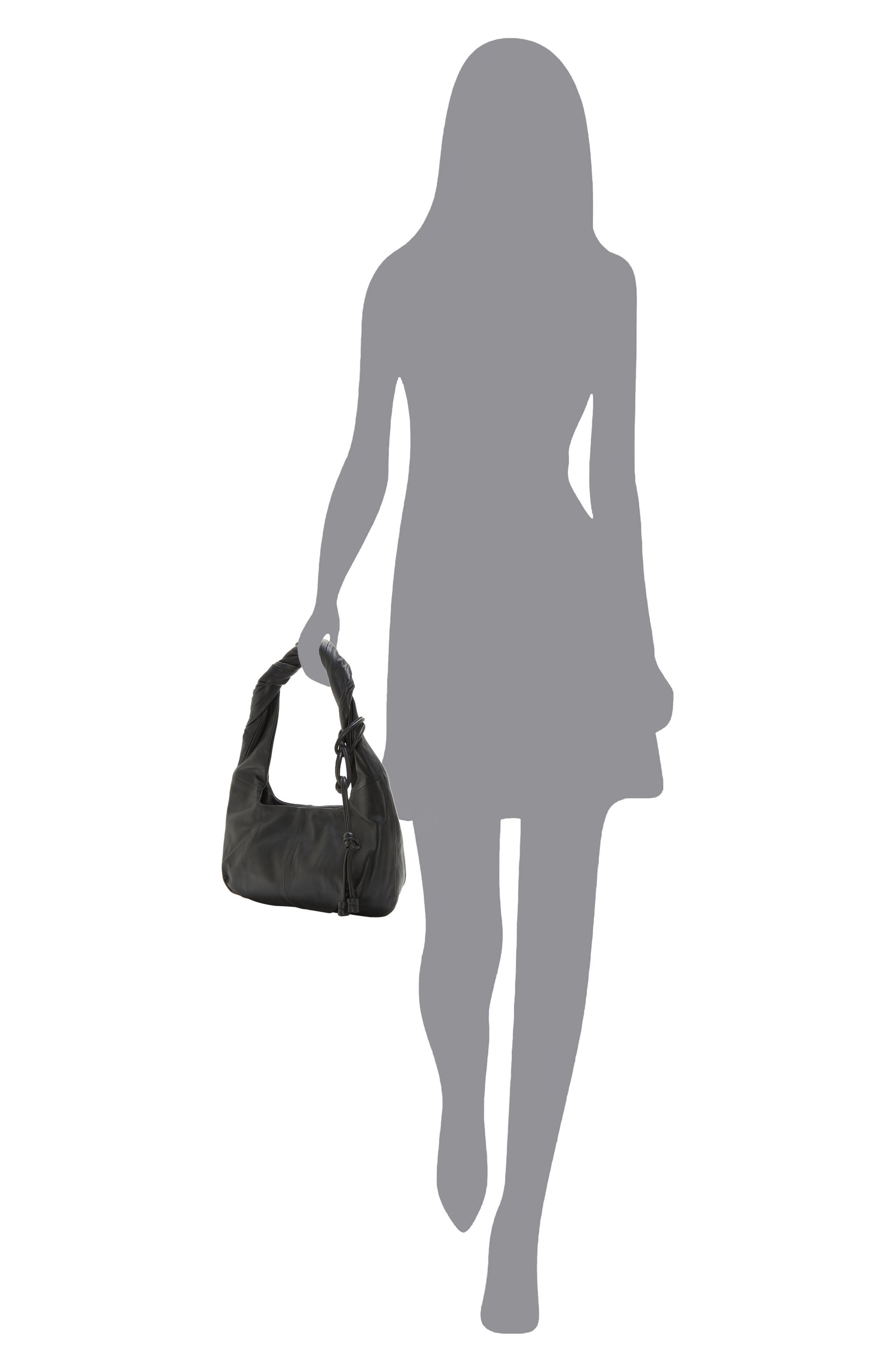 Vince Camuto Evlyn Leather Baguette Bag, Alternate, color, 