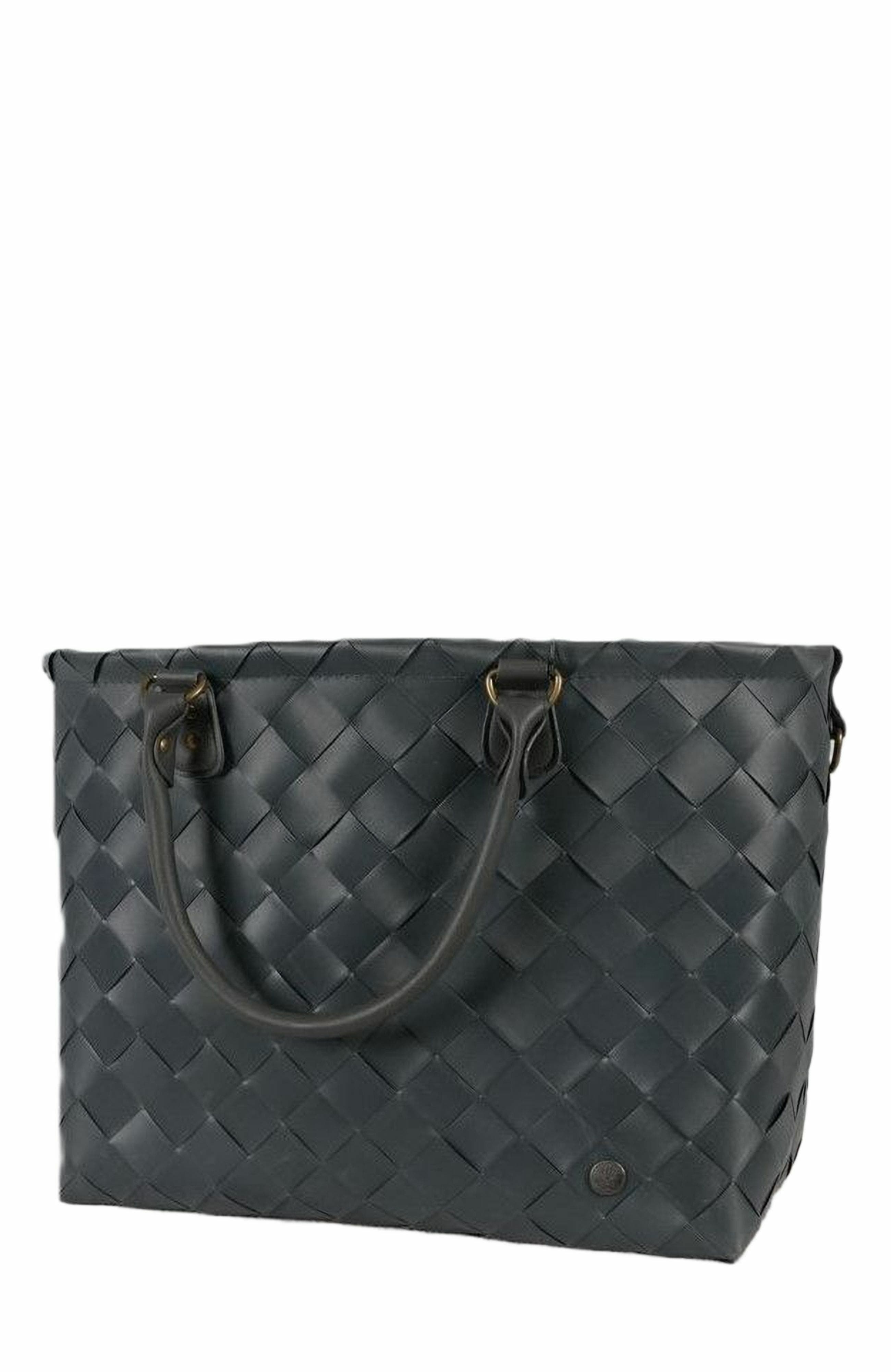 Handed By Saint Tropez Recycled Plastic Weekender Bag, Main, color, Dark Grey