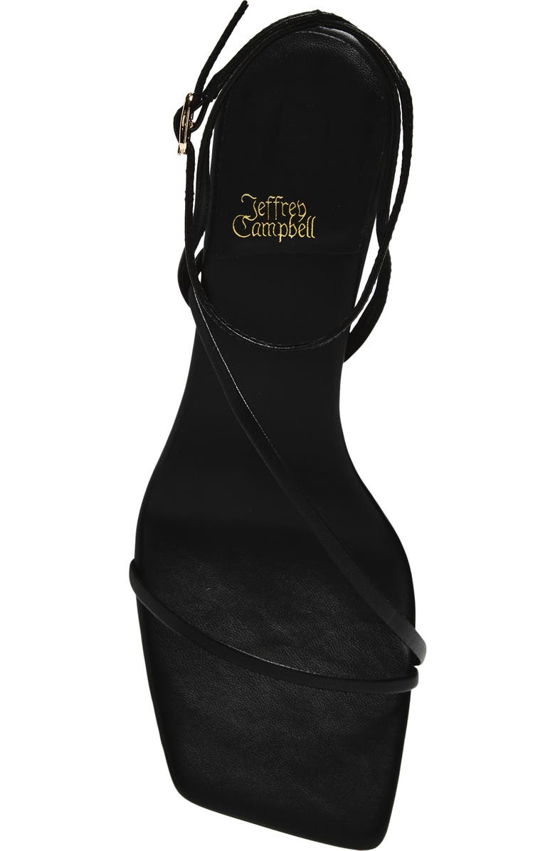Jeffrey Campbell Highlight Ankle Strap Wedge Sandal, Alternate, color, Black
