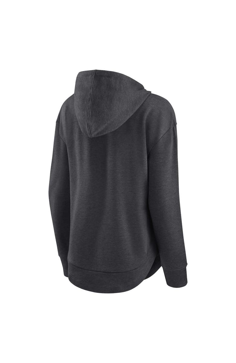 FANATICS Women's Fanatics Branded Heather Charcoal Brooklyn Nets Iconic Distribution Pullover Hoodie, Alternate, color, Heather Charcoal