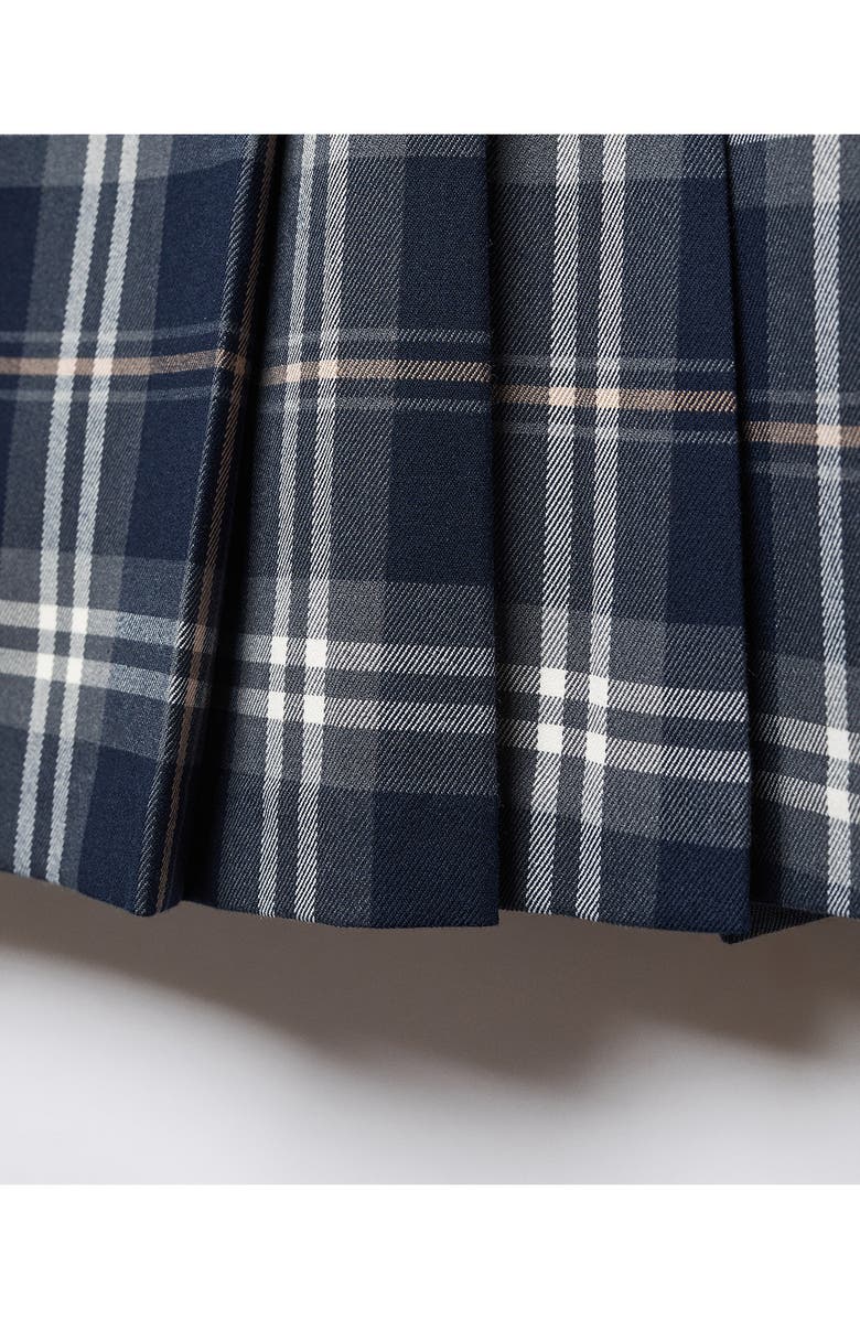 MANGO Plaid Pleated Miniskirt, Alternate, color, 