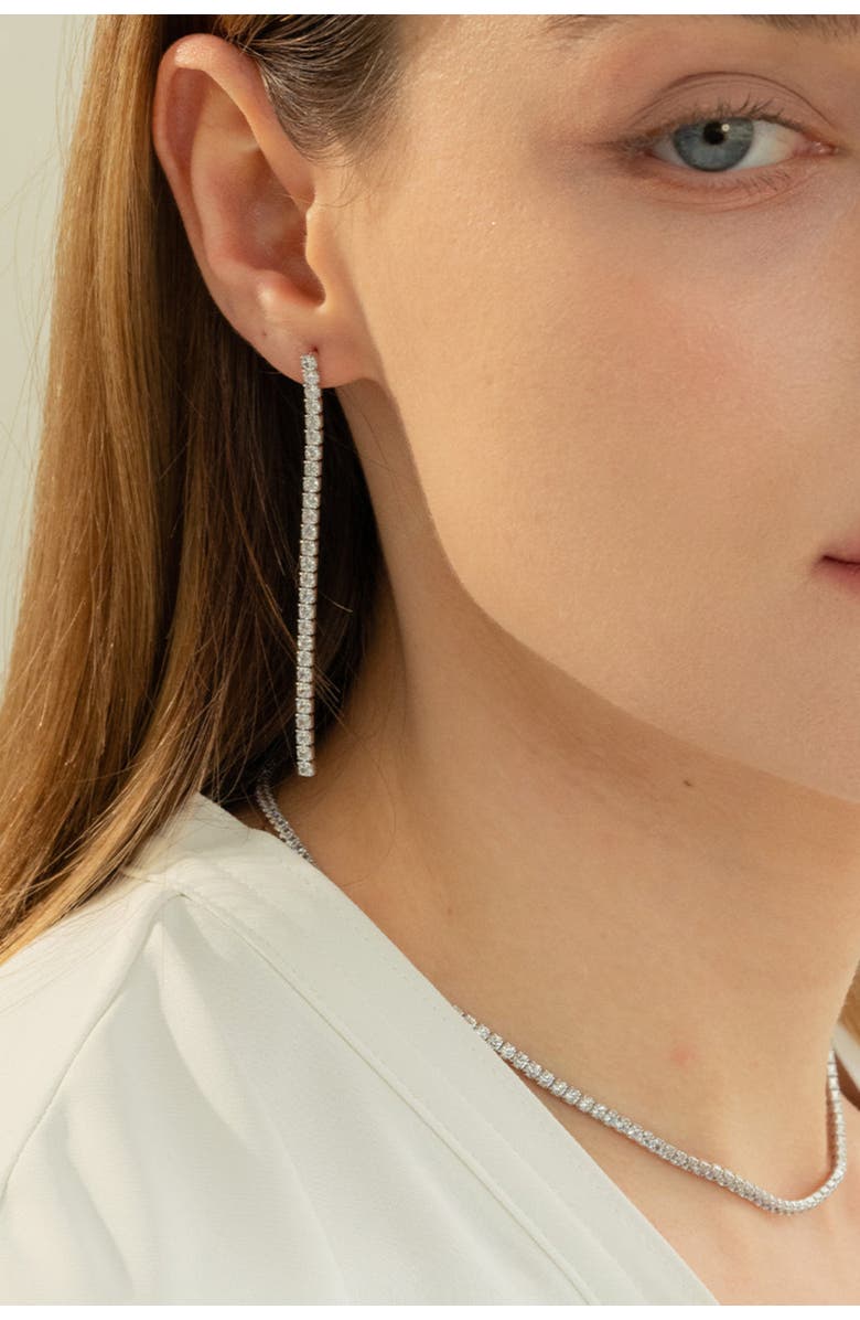 Bearfruit Jewelry Sterling Silver 18k Gold Plated Cherie Earrings Holiday Gift Idea, Alternate, color, Silver