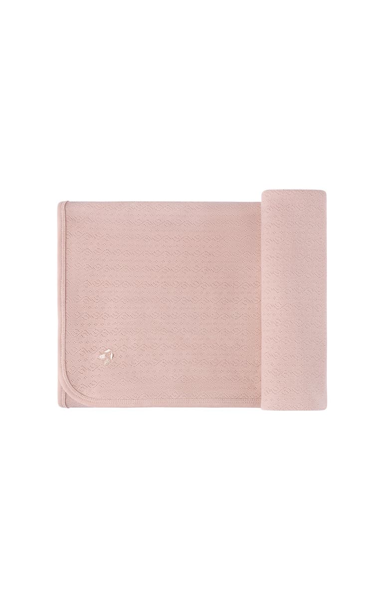 Ely's & Co. Squiggle Pointelle Collection - Blanket, Main, color, Pink