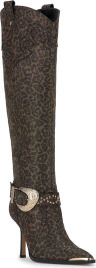 Jessica Simpson Kenzin Knee High Western Boot (Women) | Nordstrom