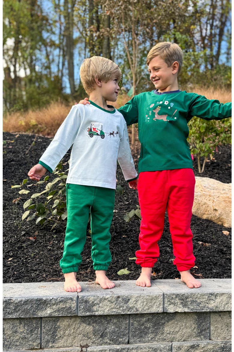 Reindeer Games Long Sleeve T-Shirt, Alternate, color, Green