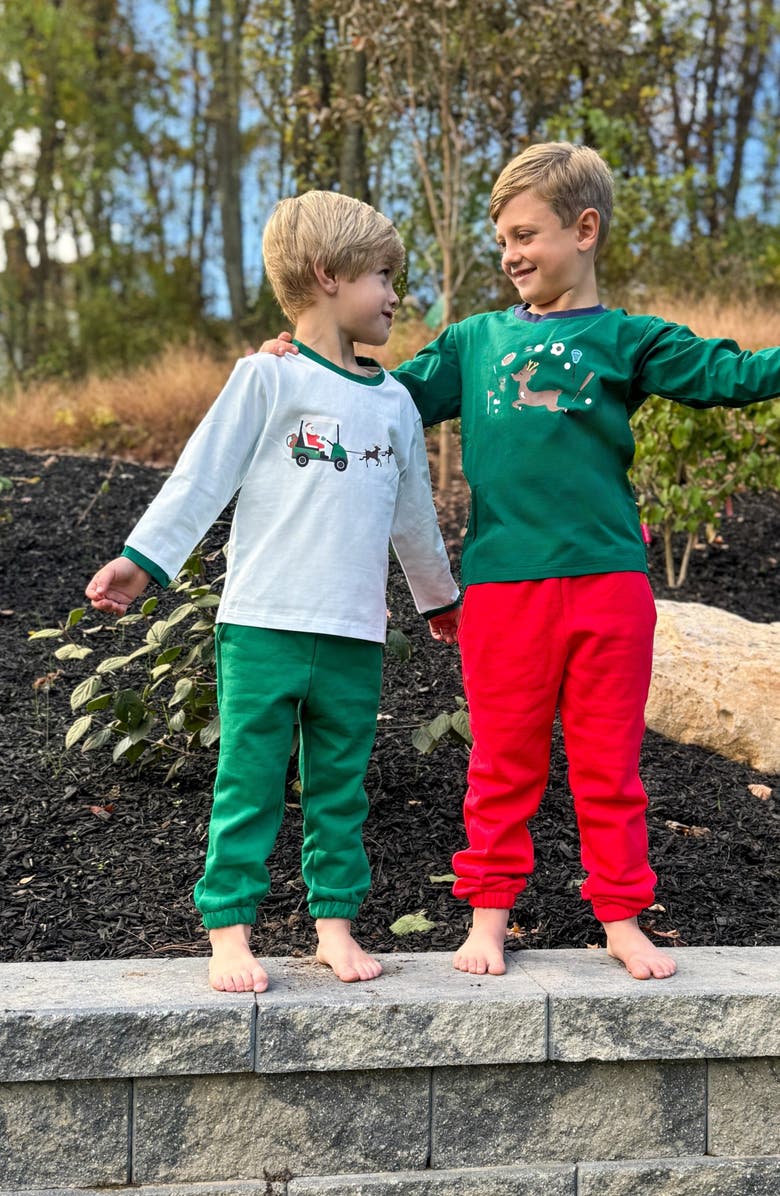 Bits & Bows Reindeer Games Long Sleeve T-Shirt, Alternate, color, Green