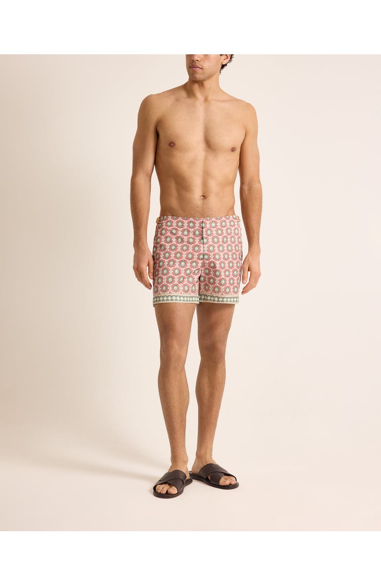 Orlebar Brown Setter Shorter Length Tailored Swim Shorts, Alternate, color, Vermillion
