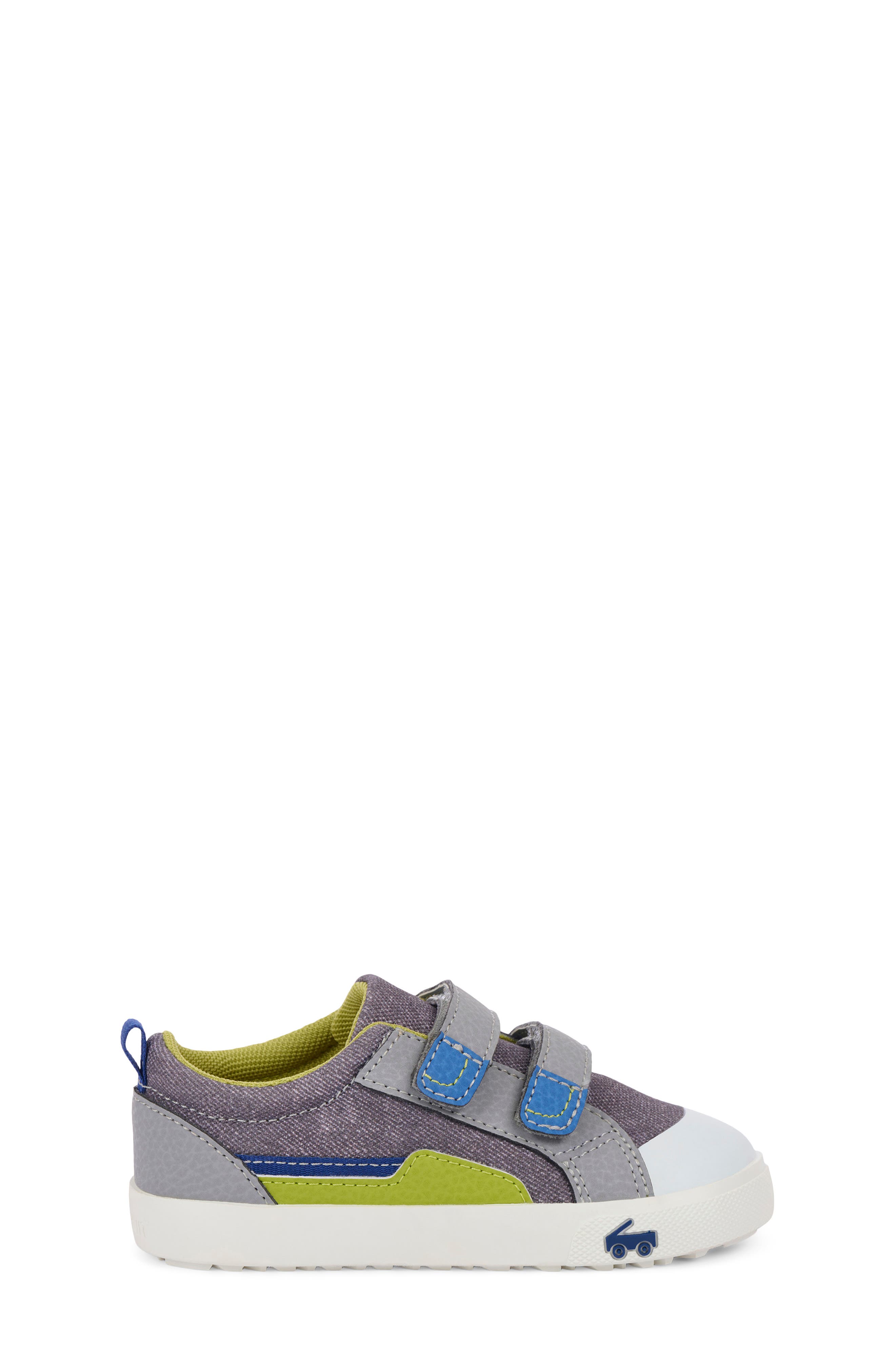 See Kai Run Kids' Riley Sneaker, Alternate, color, Gray Denim/ Lime