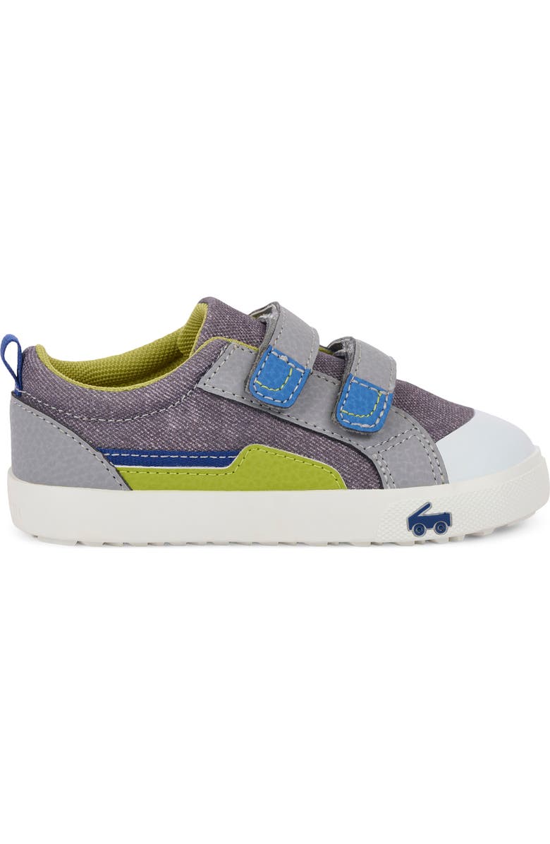 See Kai Run Kids' Riley Sneaker, Alternate, color, Gray Denim/ Lime