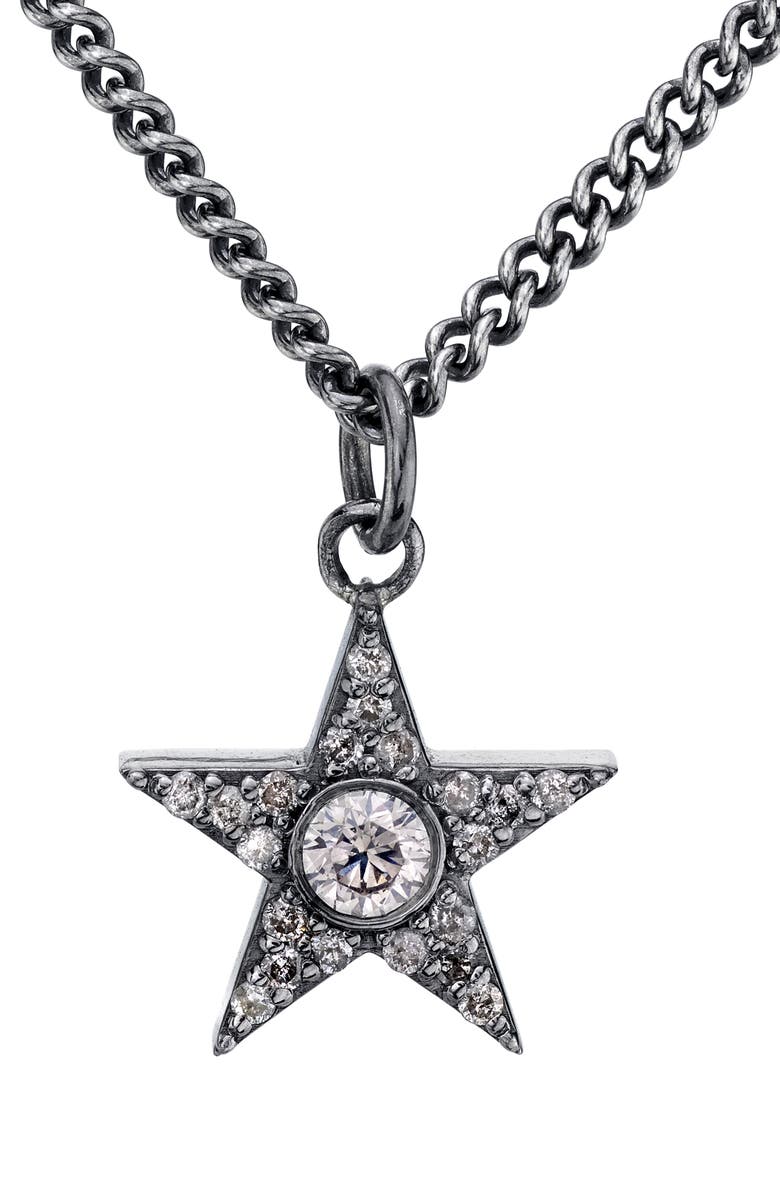 Sheryl Lowe Bezel Diamond Star Pendant Necklace, Alternate, color, 