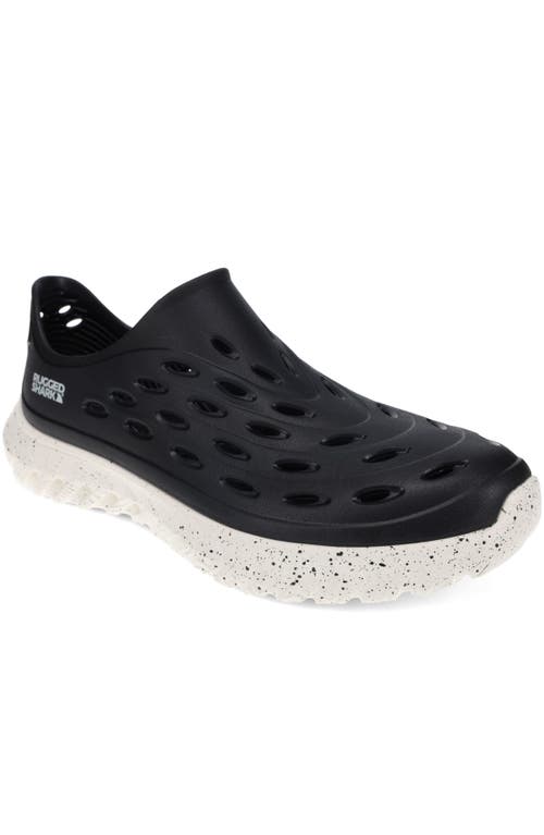 Rugged Shark Mens Rift Slip-on Water Shoes In Black