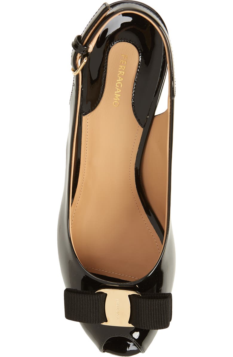 FERRAGAMO Lally Platform Slingback Pump, Alternate, color,